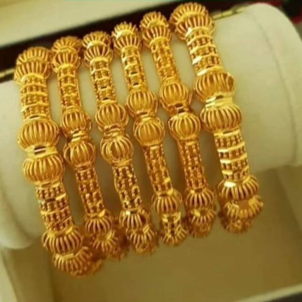 Ornate Aura Gold Gold Plated Bangles