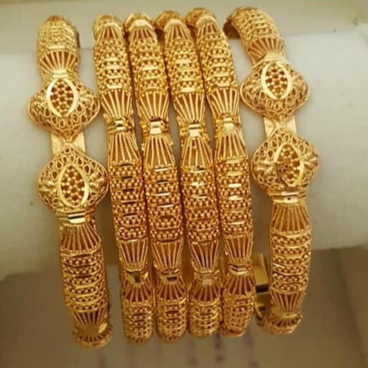 Vintage Opulence Gold Plated Bangles