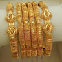 Vintage Opulence Gold Plated Bangles