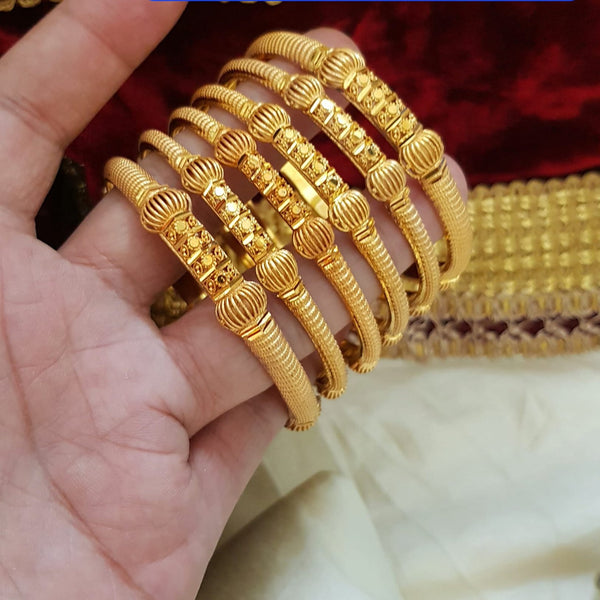 Vintage Opulence Gold Polished Bangles