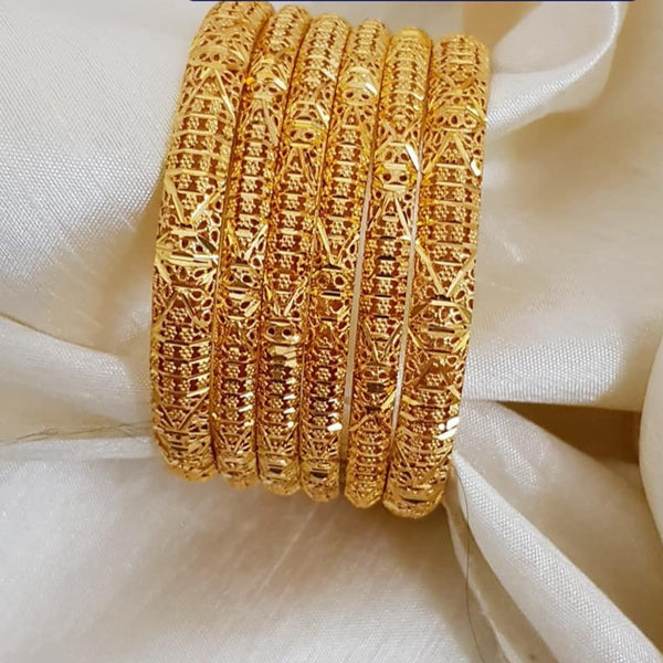 Opulent Reverie Gold Colored Bangles