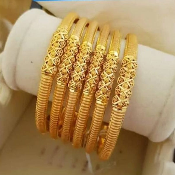 Mythic Splendor Gold Polished Bangles