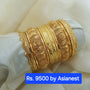 Pakistani Gold Looking Bangles Set for Brides