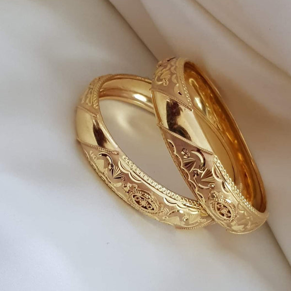 Royal Heritage Gold Polished Bangles/Karay