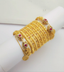 Brilliance Fusion Gold Polished Bangles set