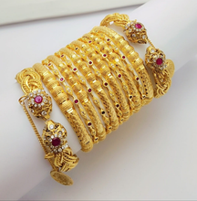 Brilliance Fusion Gold Polished Bangles set