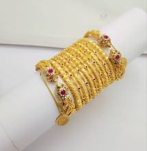 Brilliance Fusion Gold Polished Bangles set