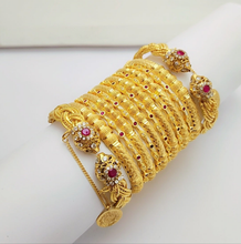Brilliance Fusion Gold Polished Bangles set