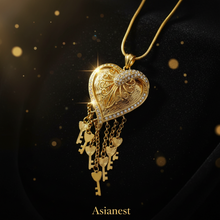 Hanging Keys From Gold Plated Pendant