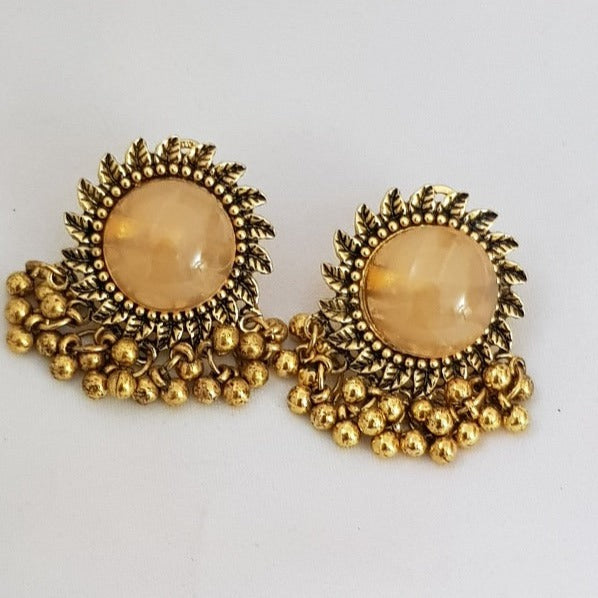 Golden Sand Pearl Earrings