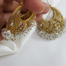 Gold Polish Chandbali Earrings