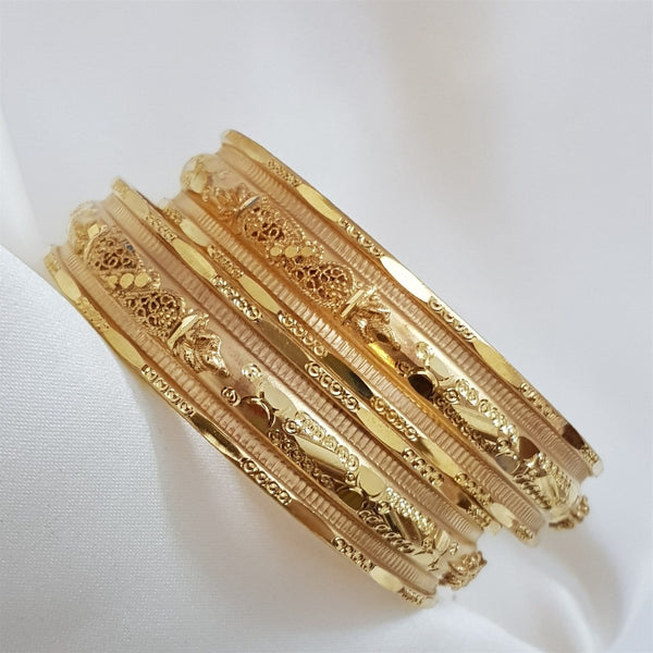 Regal Charm Gold Color Bangles/Karay