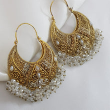 Gold Polish Chandbali Earrings