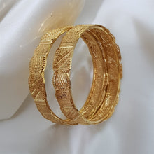 Ancient Elegance Gold Polished Bangles