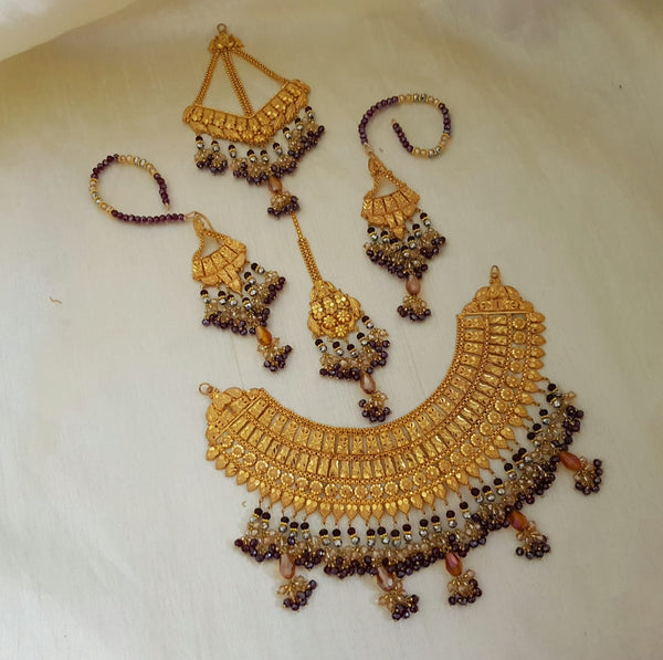 Majestic Gold Overlay Necklace