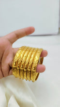 Sacred Radiance Gold Polished Bangles