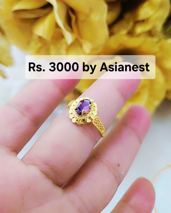 Aurora Luxe Glow Ring – Premium Gold Plated Elegant Jewelry for Women