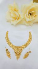Shimmering Gold Plated Bridal Necklace