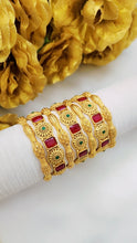 Golden Rajwari Imperial Crown Legacy Kara Premium Traditional Jewelry for Women