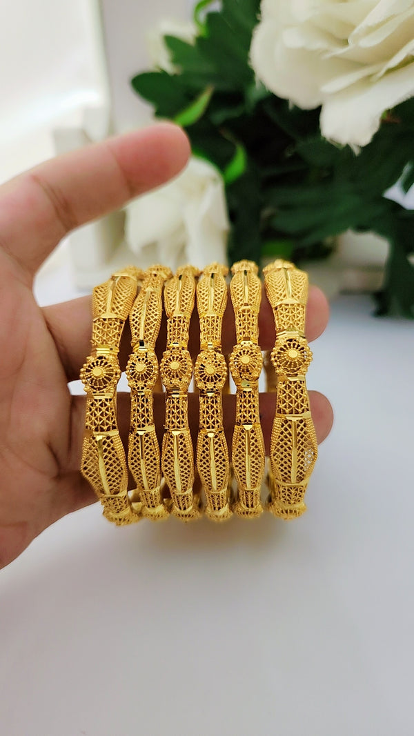 Imperial Dusk Glow Heritage Bangles – Luxury Traditional Jewelry for Women