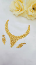 Shimmering Gold Plated Bridal Necklace