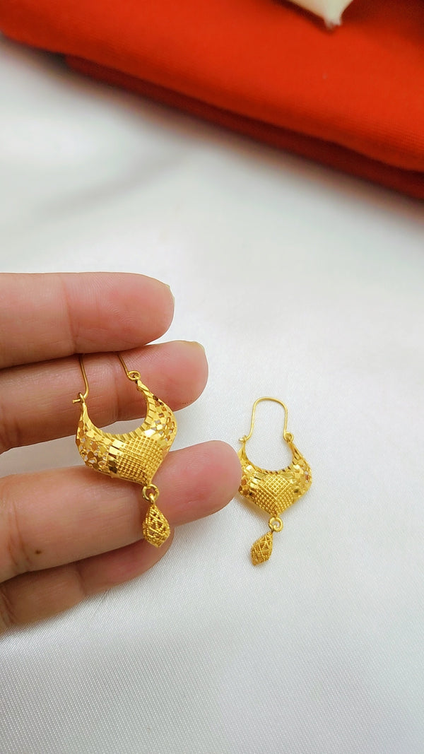 Golden Timeless Beauty Earrings – Elegant Fashion Jewelry for Women