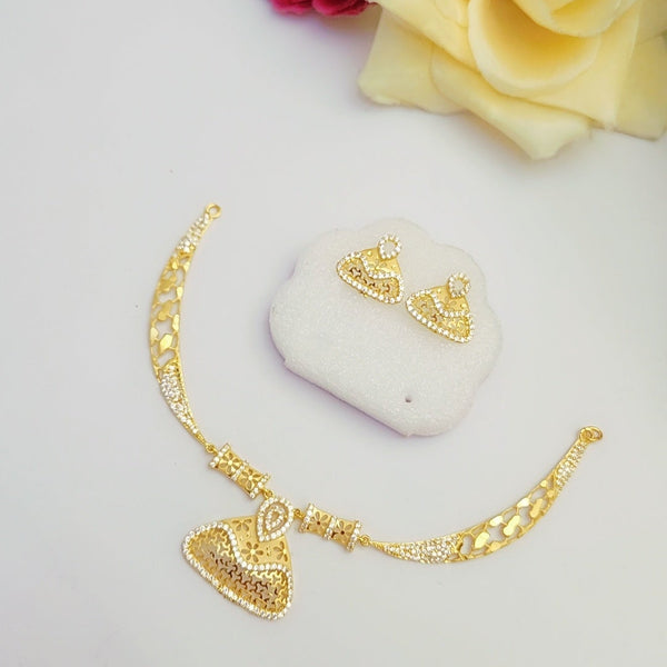Shimmering Gold Plated Necklace