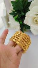 Imperial Twilight Radiance Bangles – Elegant Traditional Gold Jewelry for Women