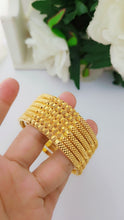 Golden Imperial Dusk Aura Bangles – Premium Traditional Jewelry Set for Women
