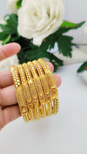 Imperial Golden Dusk Bangles – Elegant Traditional Jewelry for Women