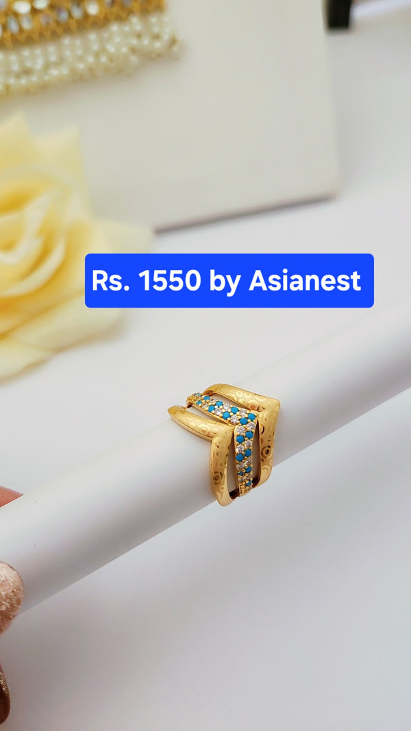 Golden Echo Symphony-3mm Plated Ring