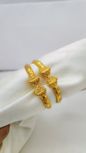 Heritage Gold Polished  Charm Bangles – Elegant Traditional Jewelry for Women