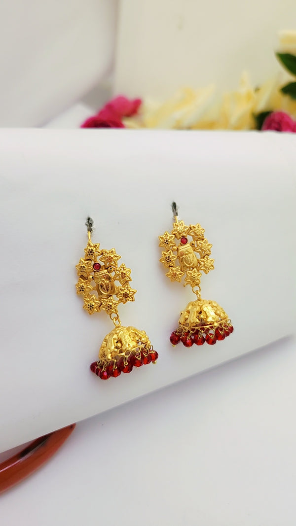Gilded Earrings For Girls