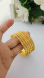 Golden Imperial Dusk Aura Bangles – Premium Traditional Jewelry Set for Women