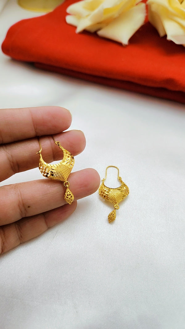 Golden Timeless Beauty Earrings – Elegant Fashion Jewelry for Women