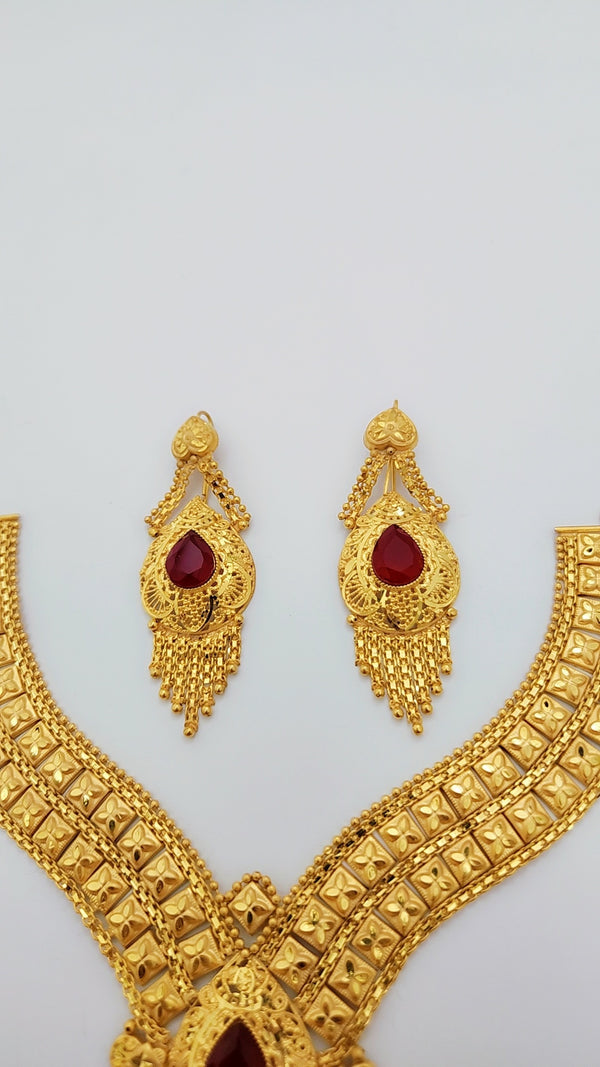 Gold Plated Bridal Necklace Set