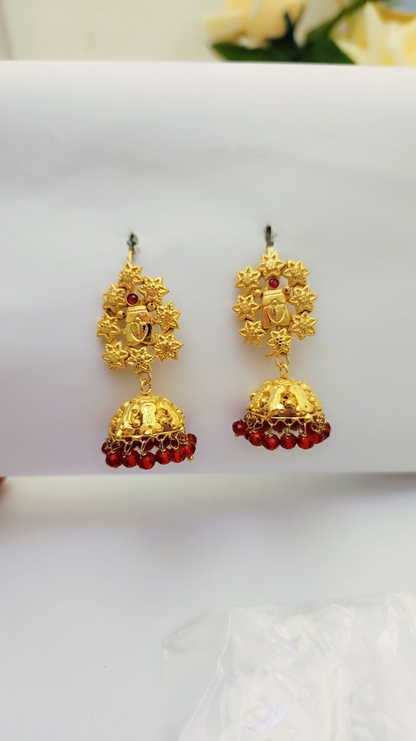 Gilded Earrings For Girls