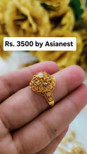 Golden Luxe Aura Ring – Premium Gold Plated Jewelry for Women