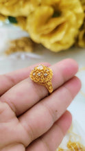 Golden Luxe Aura Ring – Premium Gold Plated Jewelry for Women