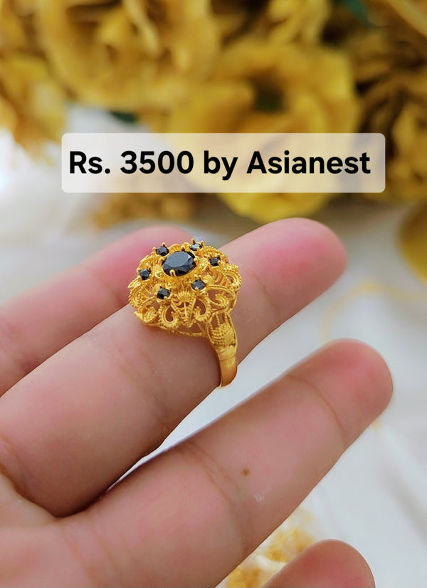 Golden Aura Luxe Ring – Premium Gold Plated Jewelry for Women