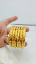Sacred Radiance Gold Polished Bangles