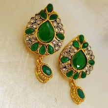 Green One Karrat Droplet Earrings