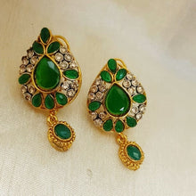 Green One Karrat Droplet Earrings