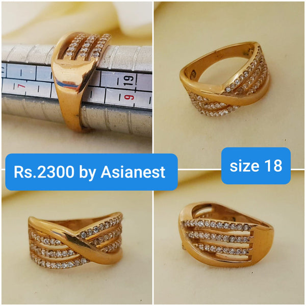 Glitter Irani Fashion Rings for Girls