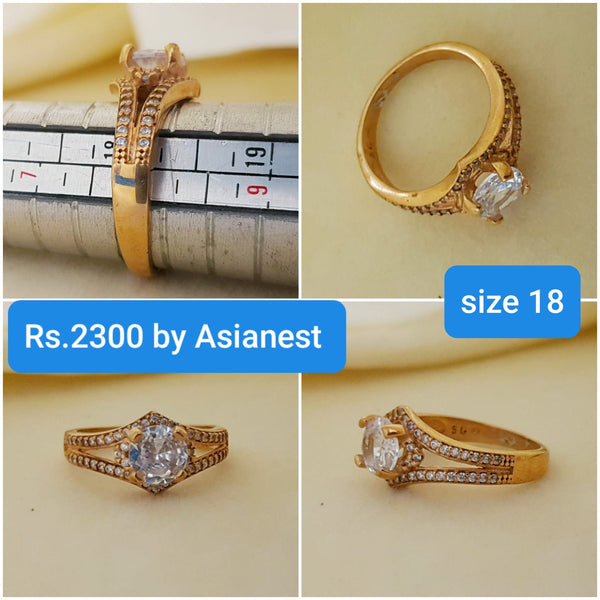 Brilliance Irani RingsWith White Stone