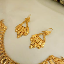 Shiny Gold Coating Bridal Necklace Set