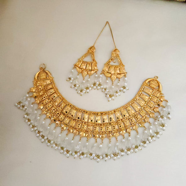 Shiny Gold Overlay Necklace