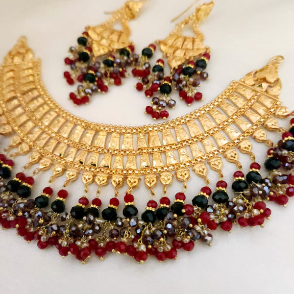 Opulent Gold Finish Necklace