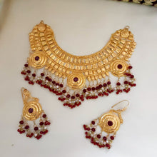 Gilded Gold Charm Bridal Necklace