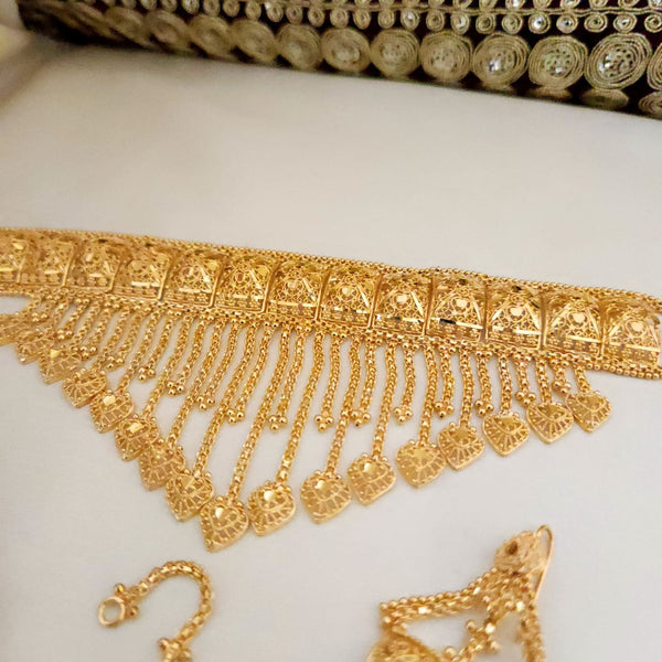 Ornate Gold Adorned Necklace